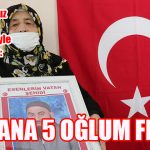 VATANA 5 OĞLUM FEDA!  