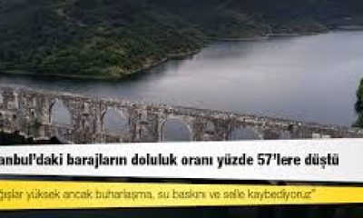 İstanbul’daki barajlar alarm veriyor! Doluluk oranı yüzde 57’lere düştü